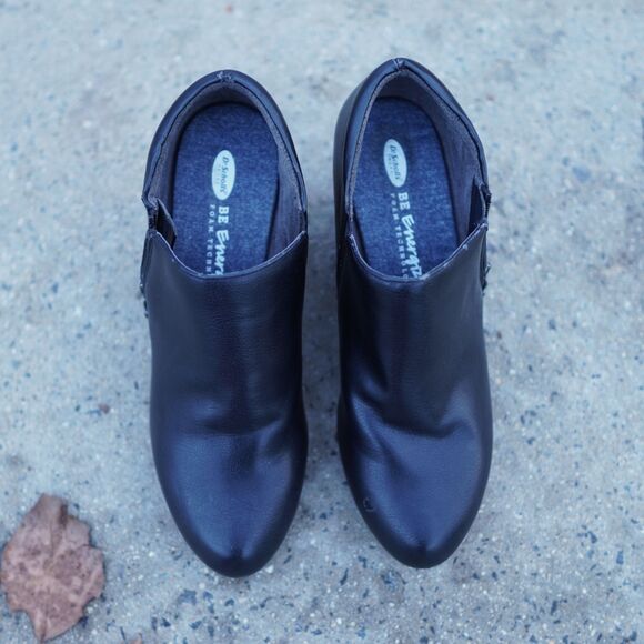 Dr. Scholl’s Harlie Black Wedge Ankle Booties Women’s 11M Side Zip Comfort - Picture 2 of 12